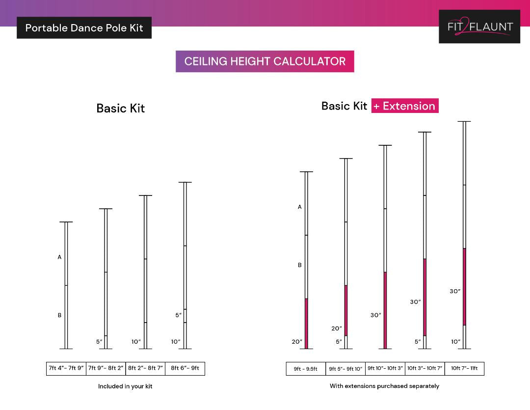 New Ceiling Height dance pole