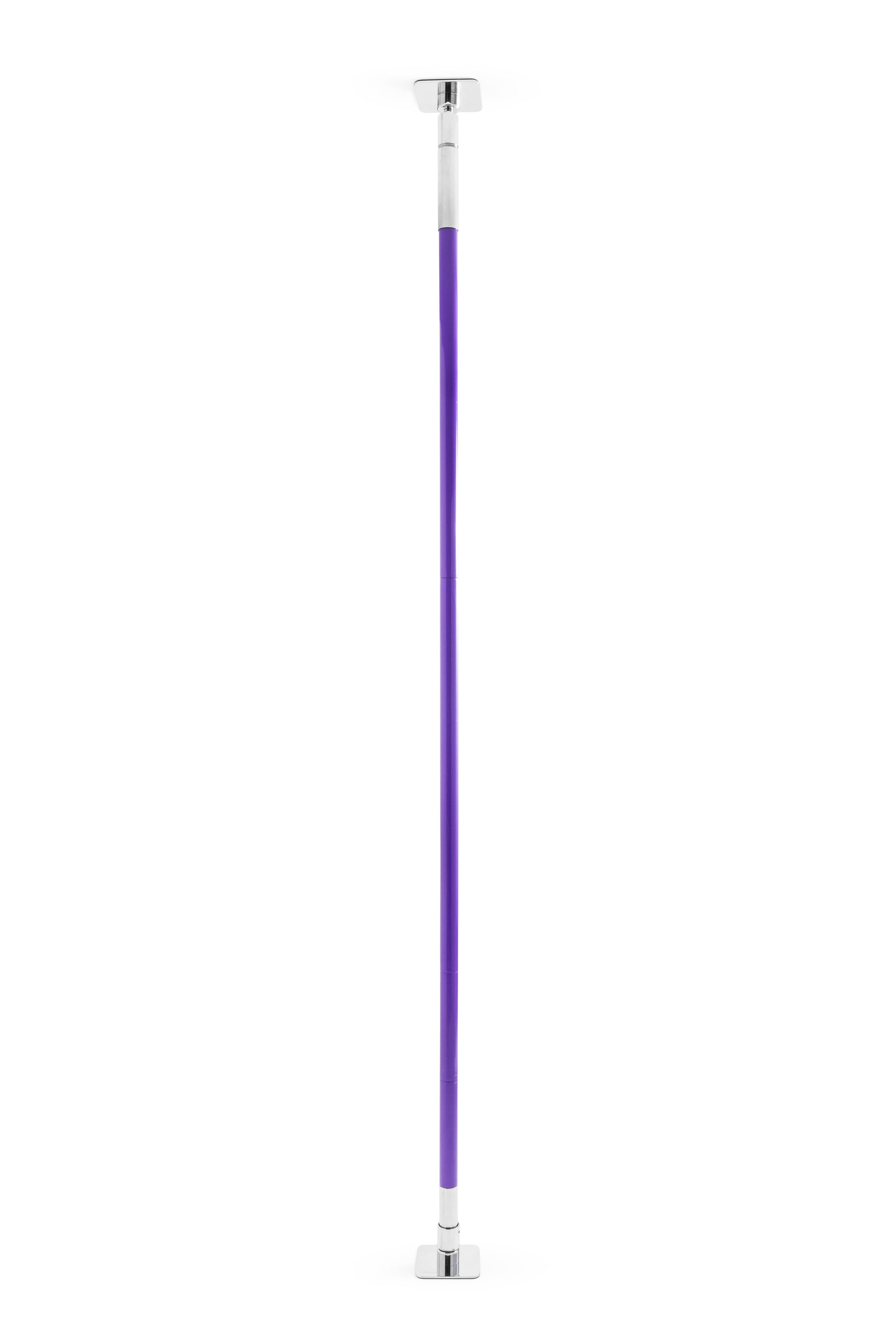 Gymax Purple Dance Pole Full Kit Portable Stripper Exercise