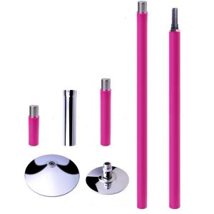 Fit 2 Flaunt Pink Silicone Portable Dance Pole Kit (Version 1)