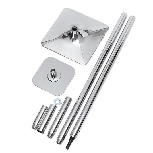 Fit 2 Flaunt Chrome Plated Portable Dance Pole Kit