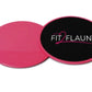 Fit 2 Flaunt Pink Dual Sided Core Gliders