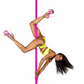 pink fitness stripper pole